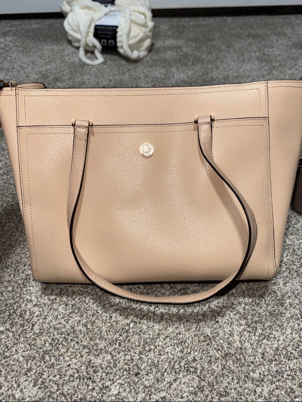 Michael Kors Blush Pebbled Leather Tote